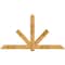 Ekena Millwork Kennewick Rough Sawn Timber Gable Bracket, Western Red Cedar, 96"W x 52"H x 2"D x 6"F, 13/12 Pitch GBW096X52X0206KEN00RWR - alternate 1